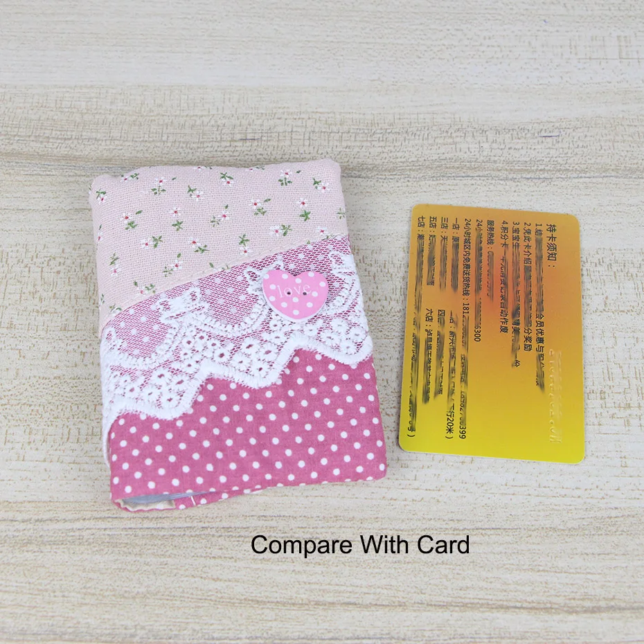 Katuner Новый 16 бит свежий цветочный держатель для карт женские парусиновые кредитной карты бумажник Для женщин ID держатель мешка дамы строка
