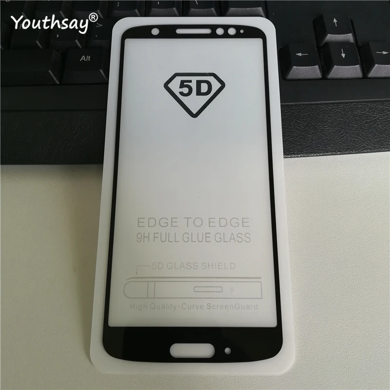 

1PCS 5D Curved Full Cover Tempered Glass For Motorola MOTO G6 Screen Protector For MOTO 1S Film For MOTO G6 Glass
