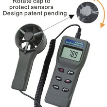 AZ-8902 ручной анемометр дистанционный вентилятор тестер температуры воздуха, расходомер воздуха, измеритель скорости ветра