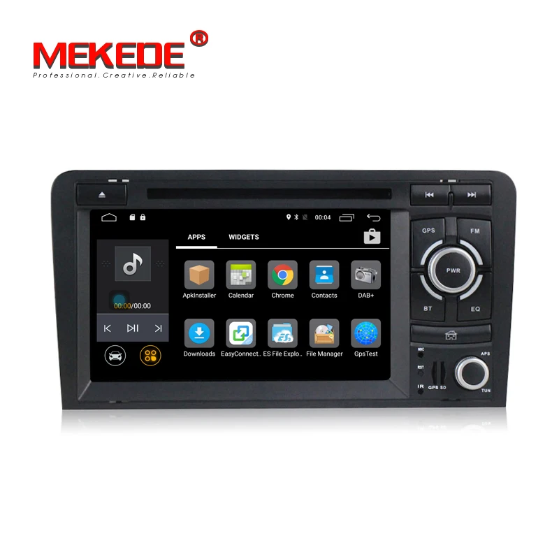 Flash Deal Android 7.1 2G RAM  Car DVD GPS For Audi/A3 2002-2011 With Wifi 4G GPS Navigation BT Radio Steering wheel control Canbus+8G MAP 2