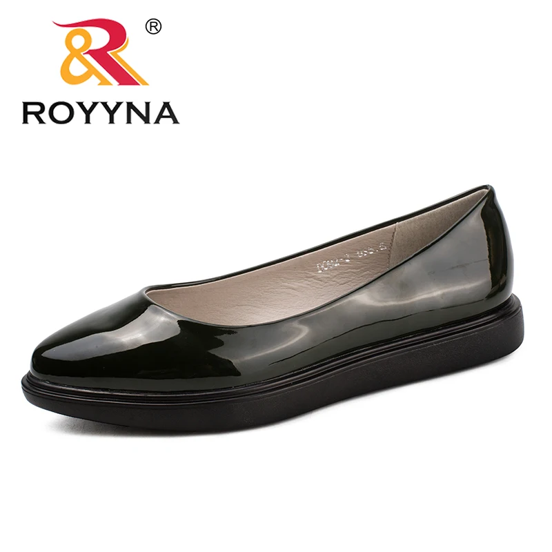 ROYYNA/Новое поступление Женские туфли в классическом стиле на плоской подошве