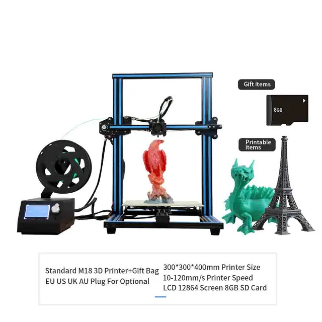 Special Price M18 3D Printer EZT 3D Half DIY Printer ,Dual Z Rod Large Size 300 * 300 *400 mm  Full Metal 3D Printer DIY Kit Special Price M18 3D Printer EZT 3D Half DIY Printer ,Dual Z Rod Large Size 300 * 300 *400 mm  Full Metal 3D Printer DIY Kit