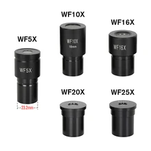 Microscope-Lens Monocular-Part Eyepieces Biological WF5X OSEELANG WF10X Wide-Angle-Lens