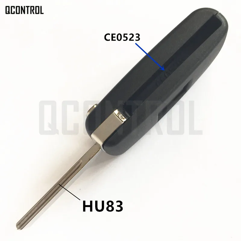 QCONTROL 2 кнопки дистанционного ключа автомобиля подходит для PEUGEOT 207 307 308 407 807 Expert, Partner CC SW(CE0523 ASK/FSK, HU83