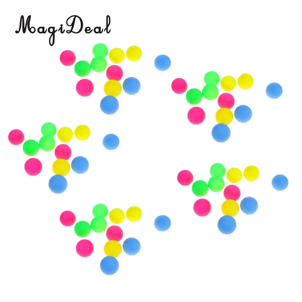 MagiDeal 60 Pieces Colorful Beer Balls Table Tennis Balls Entertainment Party Toy Game Raffle Balls