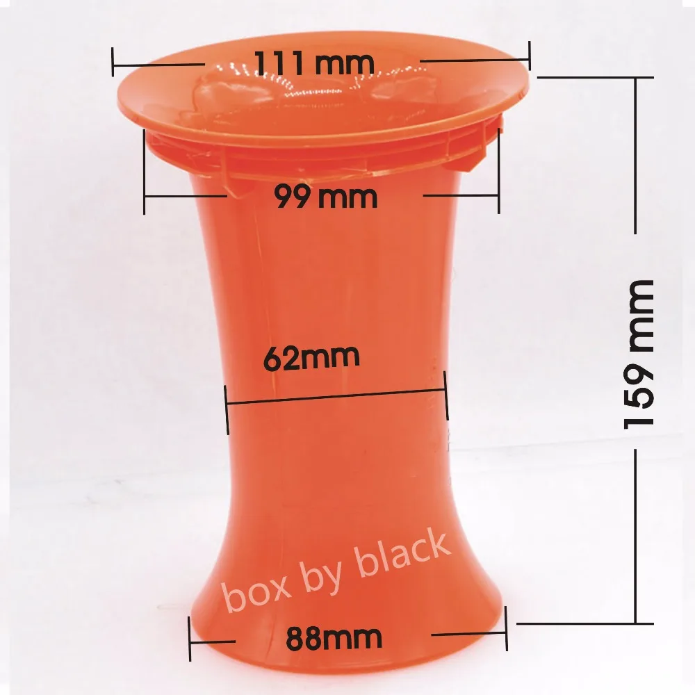 Черный/оранжевый 159 мм x 99 мм усилитель сабвуфер аудио динамик порт трубка фазоинвертор трубка Динамик вентиляционное отверстие 1 шт