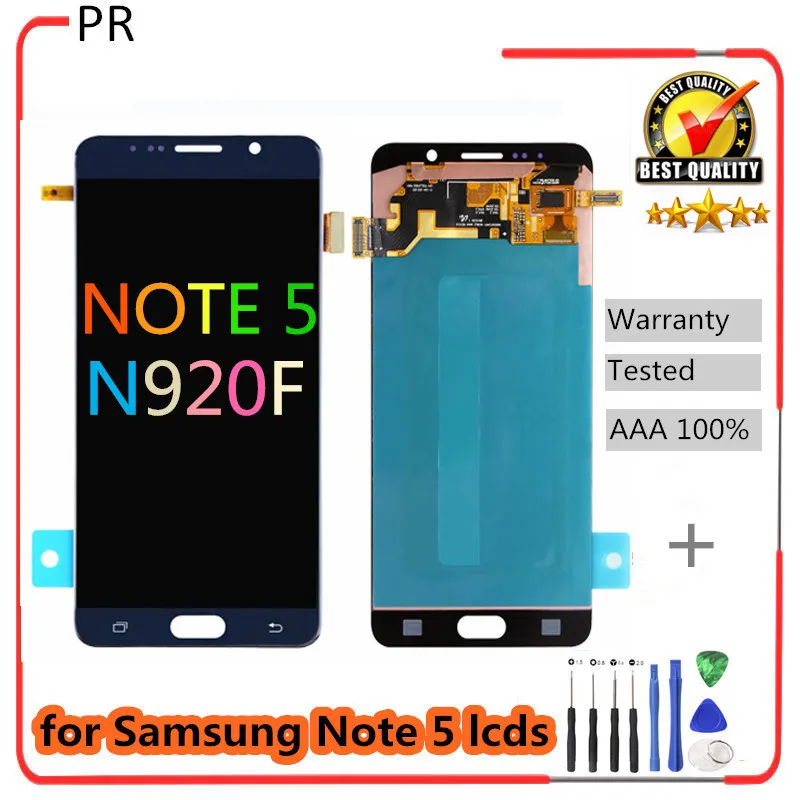 

ORIGINAL 5.7'' Super AMOLED LCD for SAMSUNG Galaxy Note 5 LCD Display Note5 N920A N9200 SM-N920 N920C Touch Screen Digitizer