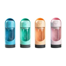 4 цвета желтый портативный питомец собака бутылка для воды диспенсер дорожная собачья миска чашки для собак кошек вода для кормления для прогулок на открытом воздухе для домашних животных