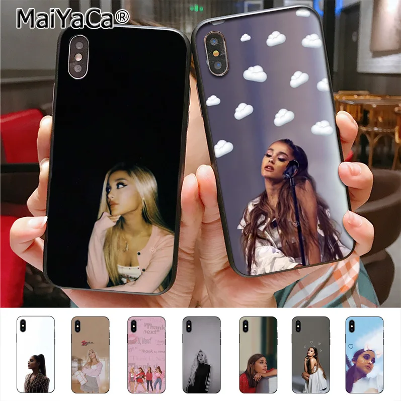 

MaiYaCa Ariana grande Adorable Phone Case for iphone 11 Pro X XS XR XS MAX 8plus 7 6splus 5s se 7plus case