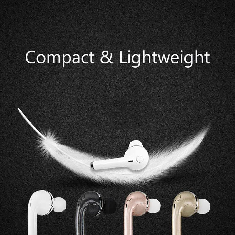 Маленький наушник Спортивная гарнитура Bluetooth наушники с микрофоном для всех