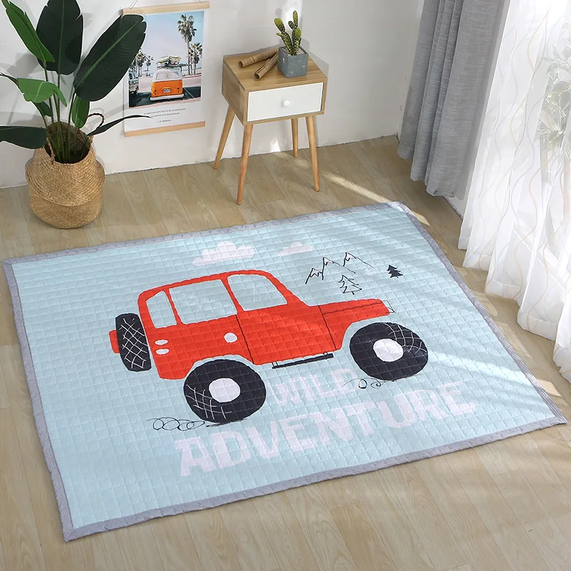 Tapetes de Jogo do Bebê Decoração para Casa Animais Veados Elefante Raposa Urso Girafa Anti-skid Cobertor Crianças Tapete Estilo Nórdico Quarto Foto Adereços 18 Tapetes de jogo