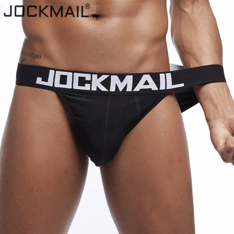 Трусы брифы JOCKMAIL мужские Брендовое пикантное нижнее белье дышащие трусы из