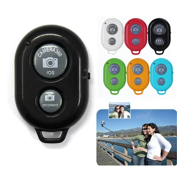 

Free shipping!!Universal Wireless Bluetooth Remote Shutter Control With Battery For Samsung Android Iphone IOS Smart Phone