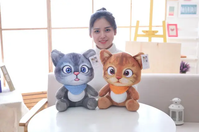 20cm 3D Cat Toys Kawaii Plush Animal Cats Dolls Toys Gifts 5