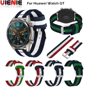 

Nylon Sport Strap band 22MM watch band For Samsung Galaxy Watch 46MM smart watch Strap for Huawei watch GT Wristband Adjustable