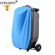 PC модный 21 дюйм студенческий скутер чемодан мальчик крутой тележки Чехол 3D экструзионный багаж для деловых поездок детский пансион