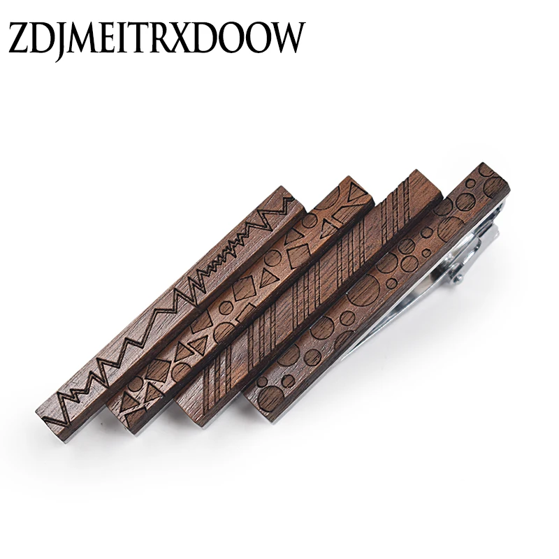 ZDJMEITRXDOOW зажим для галстука классический стиль булавка застежка деревянный Мужской Бизнес Галстук Зажим застежка металлический мужской ювелирный галстук