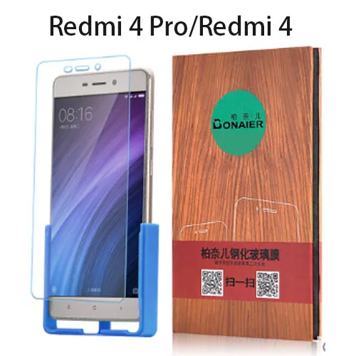 

2Pcs/Lot Bonaier 2.5D Tempered Glass Film for Xiaomi Redmi 4 Pro Prime Full Cover Screen Protector+Back Film Gifts