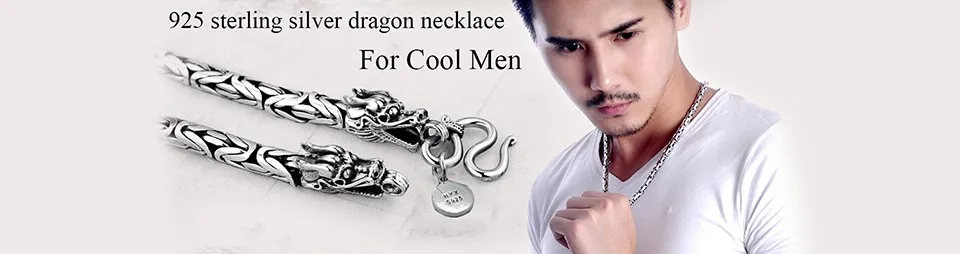 men necklace silver