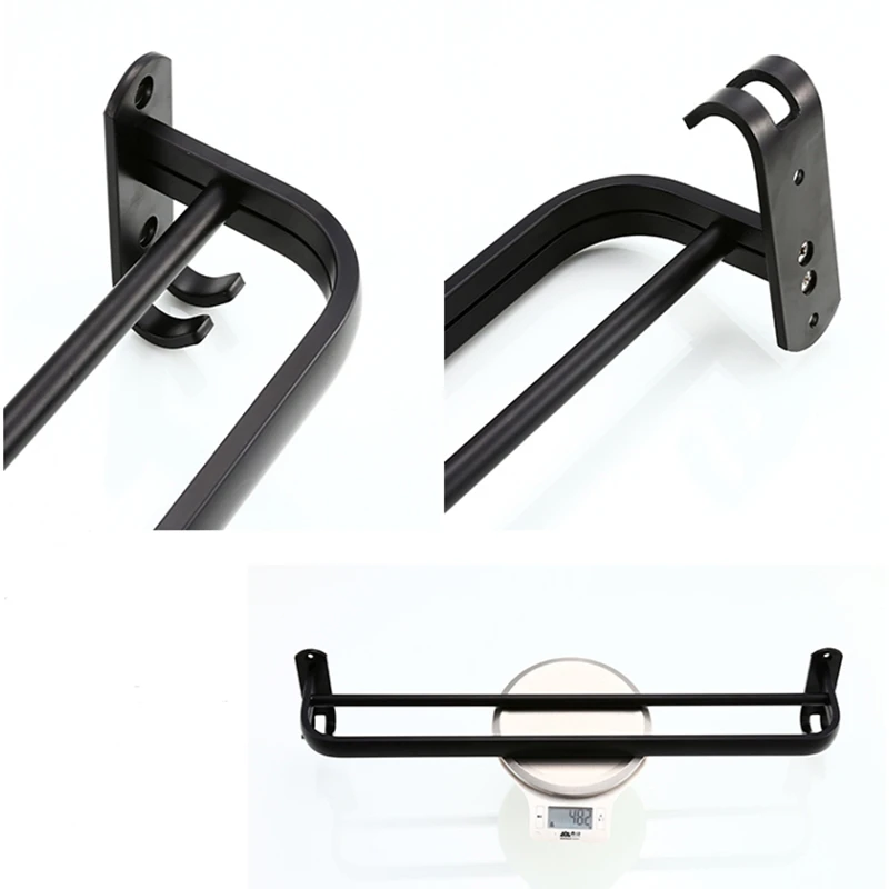 Hongdec Wall Mount Space aluminum black Bathroom Accessories Toilet Holder Soap Dish set Hongdec Wall Mount Space aluminum black Bathroom Accessories Toilet Holder Soap Dish set