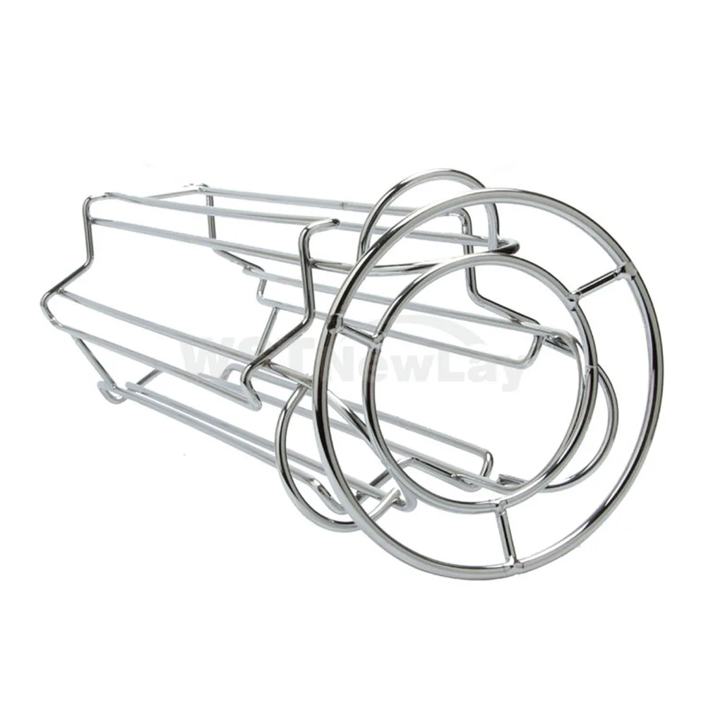  18/24 /32Cups Rotatable Coffee Pod Holder Iron Chrome Plating Display Capsule Rack Stand Storage Sh
