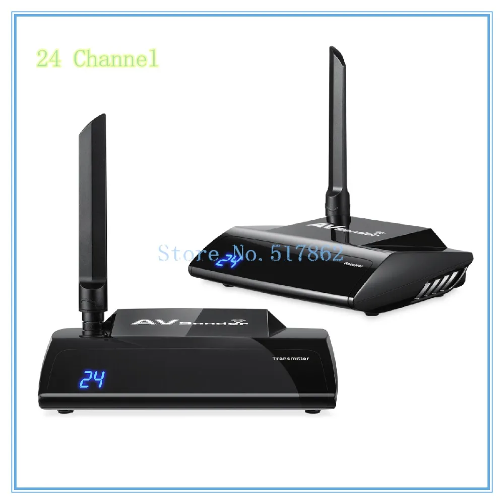 PAKITE 24 номер канала Беспроводной HDMI передатчик и приемник с удлинителем ИК PAT