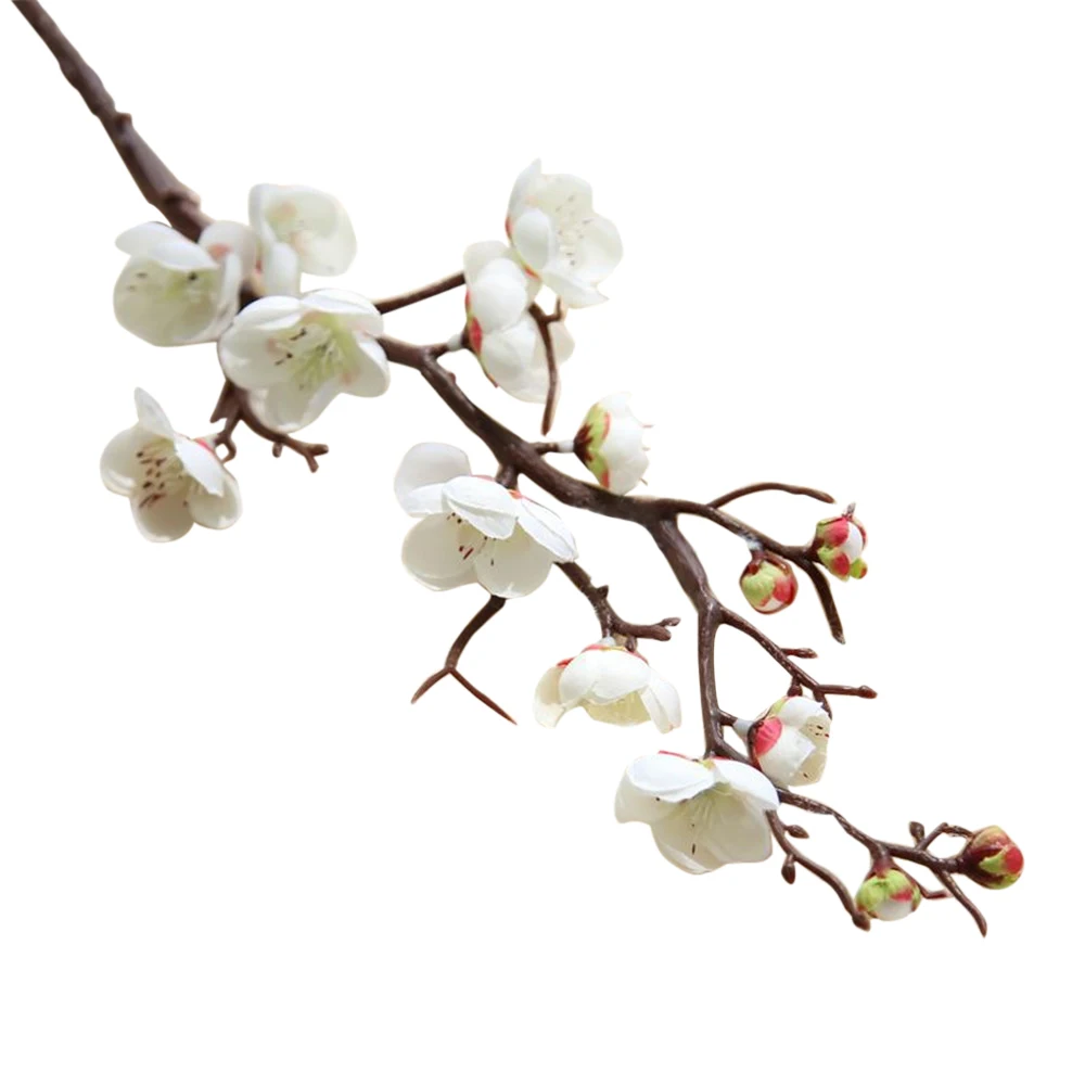 60 см Искусственный цветок вишня Весна Слива персик ветка Шелковый цветок дерево цветок бутон для свадебной вечеринки декор