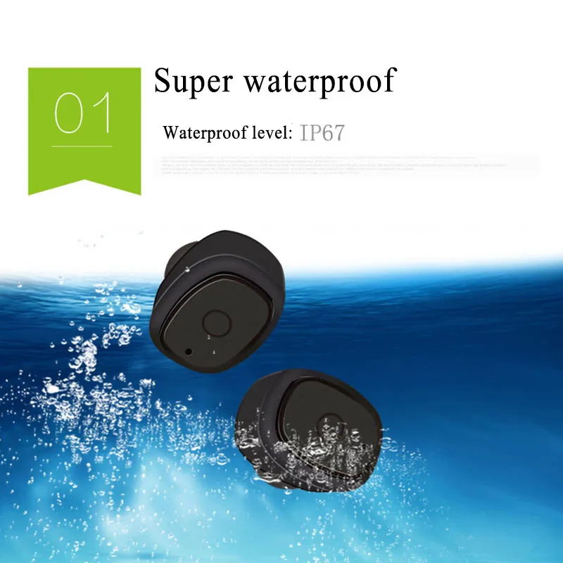 YULUBU S2 портативный мини TWS беспроводной Bluetooth наушники стерео Handsfree IPX7