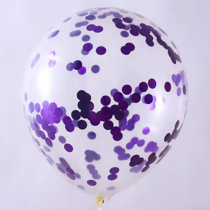 10 шт./партия прозрачные воздушные шары Золотая Звезда конфетти из фольги прозрачный шарик для дня рождения Baby Shower Свадебные украшения - Цвет: dot purple