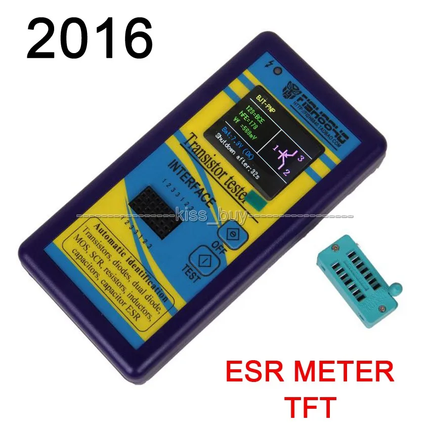 GM328 Transistor Tester LCR Diode Capacitance ESR Voltage Frequency Meter PWM DIY Kit Type-c Charge GM328A