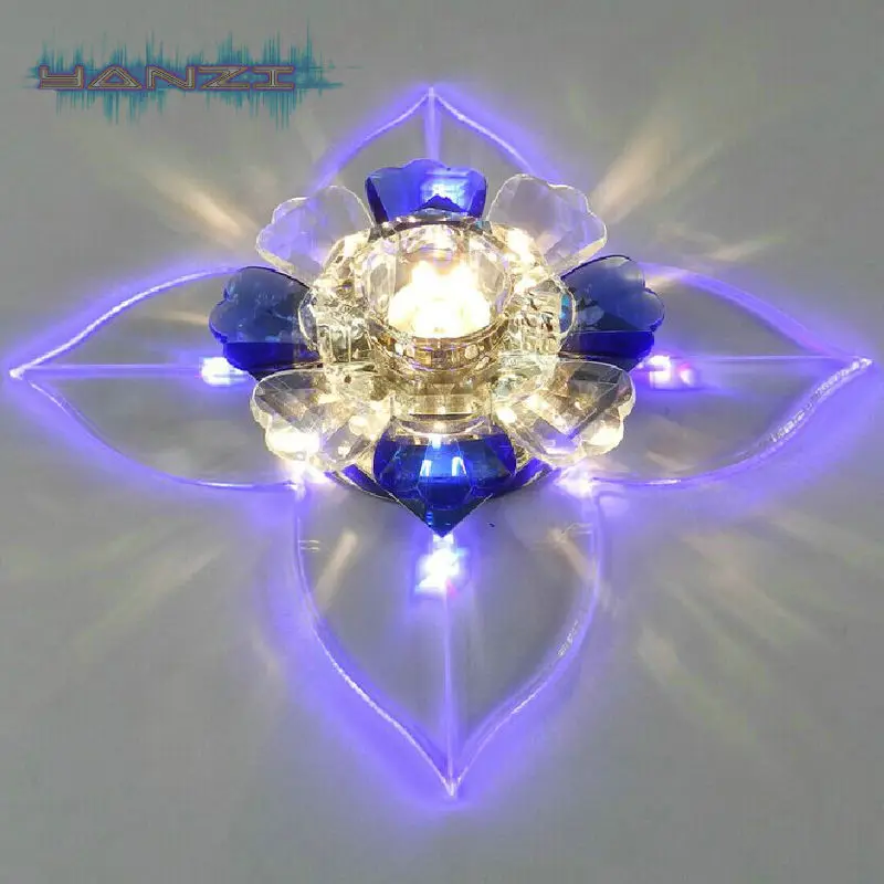 Modern Fashion 3W LED Crystal Lamp Ceiling Light Aisle Lights Entrance Hallway Living Room Ceiling Lamp
