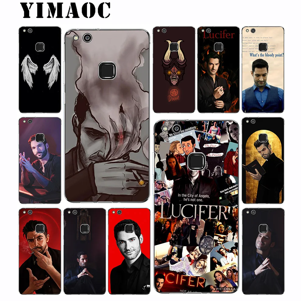 

Yimaoc Lucifer Tv Shows Soft Case for Huawei Mate 30 20 P30 P20 P10 P9 P8 2015 2016 2017 P Smart Lite Pro