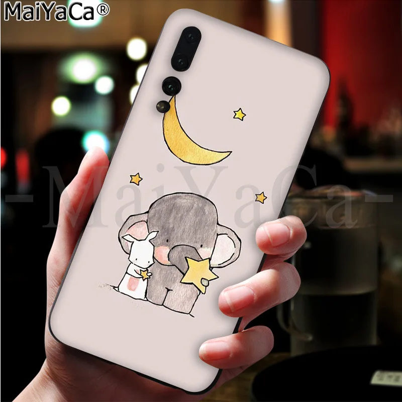 MaiYaCa Kelinci dan Gajah DIY Dicat untuk Huawei P20 Pro P20 Lite Mate9 10 20 Lite Honor 10 20pro 20x Ponsel