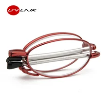 UVLAIK, складные очки для чтения, для мужчин и женщин, складные очки для дальнозоркости, металлическая оправа, очки с коробкой