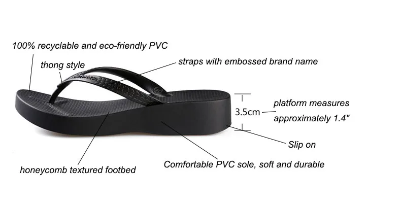 Hotmarzz Women High Heel Platform Sandals Beach Slippers