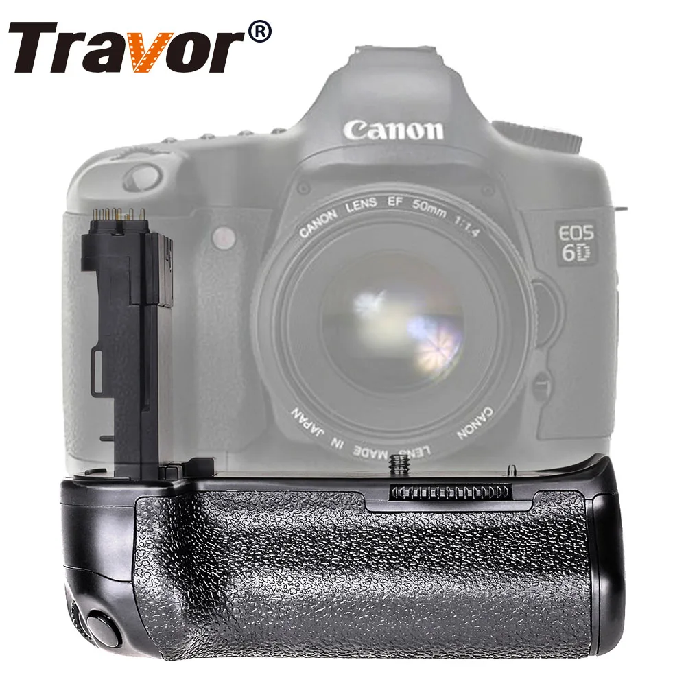 Travor Батарейный держатель для камеры Canon EOS 6D DSLR Замена BG-E13 Батарейная ручка работа с LP-E6 батареей