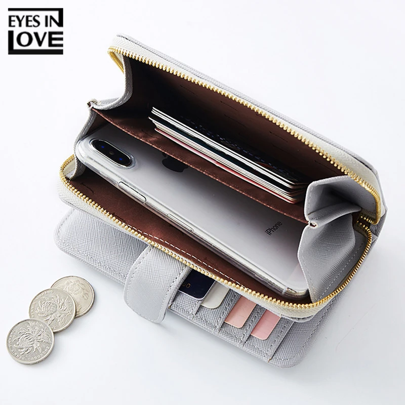 Brand Small Women Wallet Leather Large Capacity Credit Card Holder