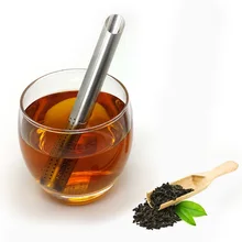 Кофе травяной многоразовые Нержавеющая сталь Портативный чайное ситечко, заварник для труб легко чистить офис фильтр палка домашняя обувь с нескользящей антикоррозийными свойствами