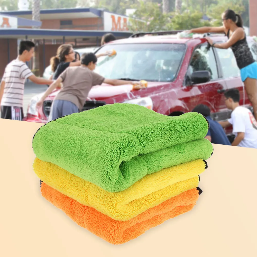 Thickened Coral Fleece Cleaning Towel Car Care Wax Polishing Detailing Cloths Washing Cloths