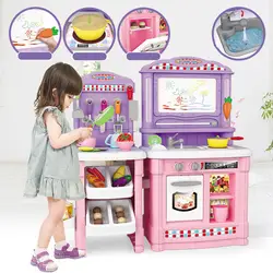 Обучающие игрушки Детская кухня с миниатюрной едой ролевые кухонные игрушки посуда пищевые Игрушки для девочек кухня для девочки
