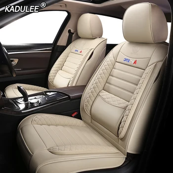 

KADULEE leather car seat covers for Daewoo Matiz Nexia Tosca Kalos Evanda Magnus REXTON Automobiles Seat Covers auto accessories