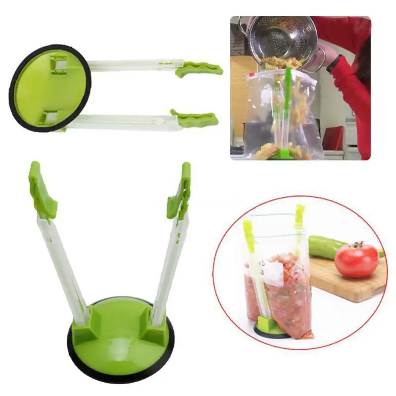 

Baggy Rack Clip Home Kitchen Food Drying Storage Bag Hands Free Holder Non-slip