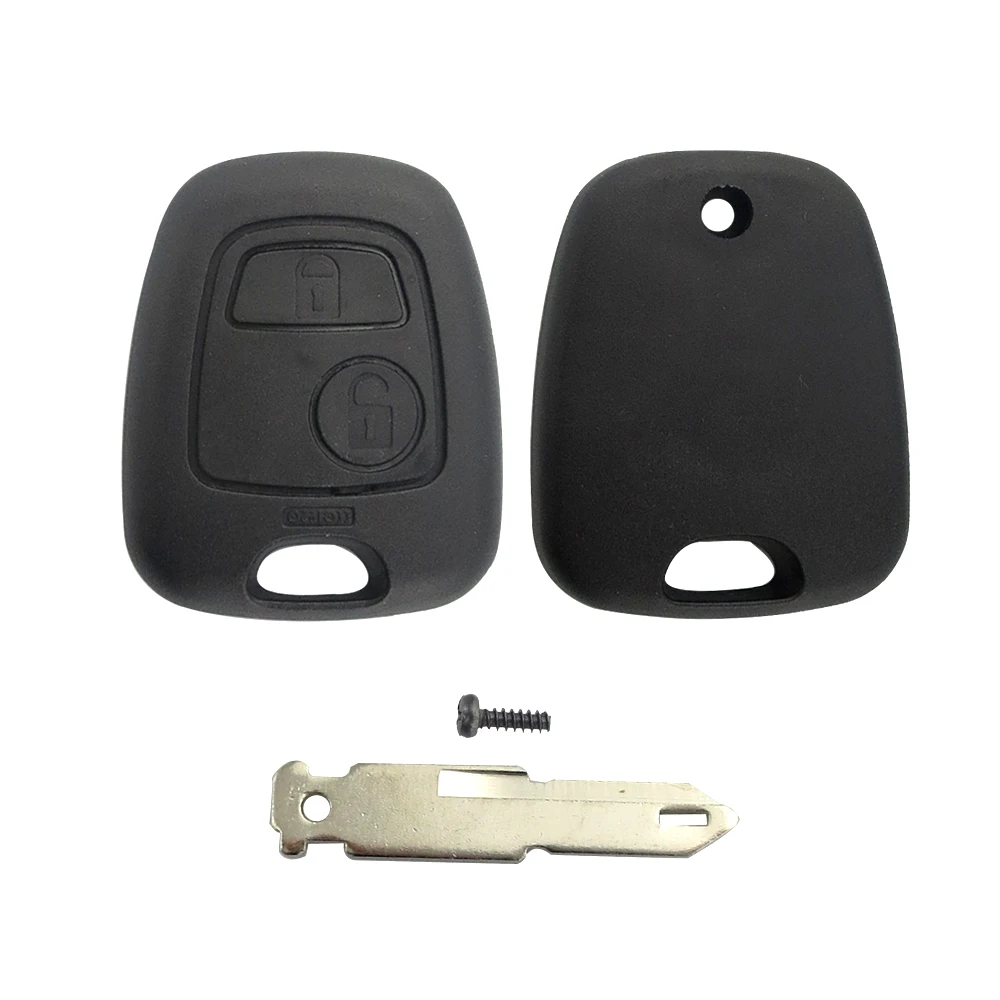 Okeytech для peugeot 106 206 306 406 ключ оболочки 2 кнопки NE73 замена лезвия удаленного Управление автомобильный чехол с 2 микро-переключатель