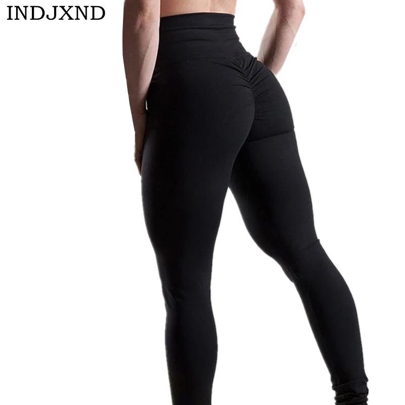 INDJXND 2018 Gothic Low Waist Leggings Women Sexy Hip Casual Push Up