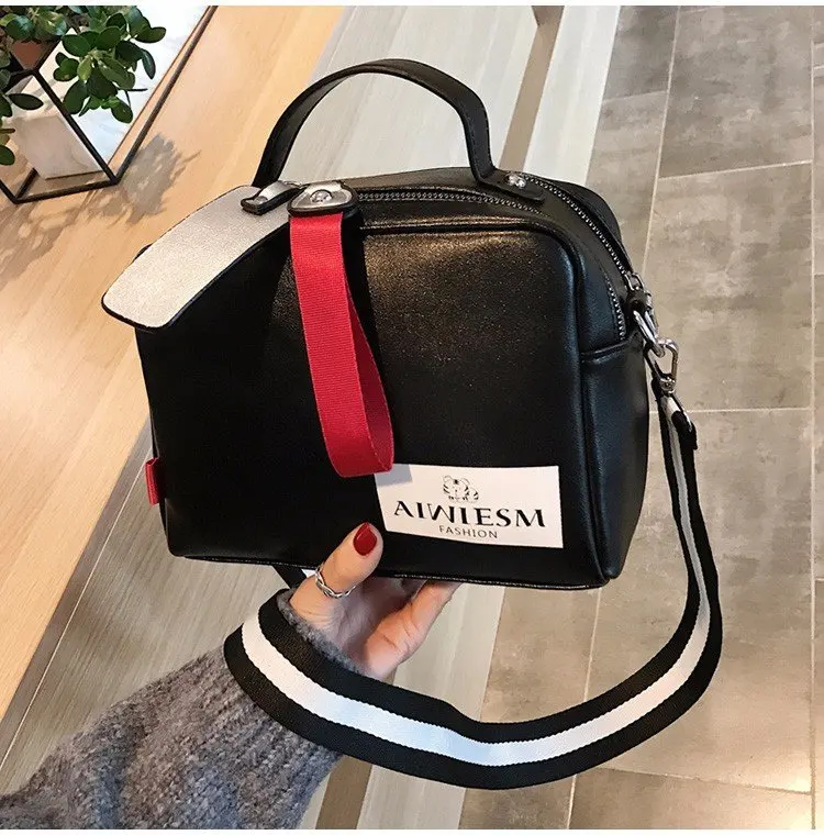 

2019 Designer Women Wide Strap Crossbody Bags for Women PU Leather Shoulder Bags Ladies Handbag High Quality Messenger Bags