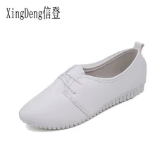 Женские мокасины из искусственной кожи размер 35-39, женская повседневная обувь на плоской подошве в английском стиле модные женские туфли на плоской подошве с острым носком, на шнуровке, с узором «крокодиловая кожа»