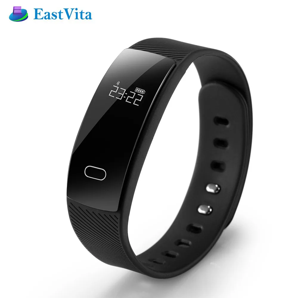 EastVita QS80 Smart Band Wristband Bracelet Blood Pressure Heart Rate Sedentary Reminder Sleep Monitoring for IOS