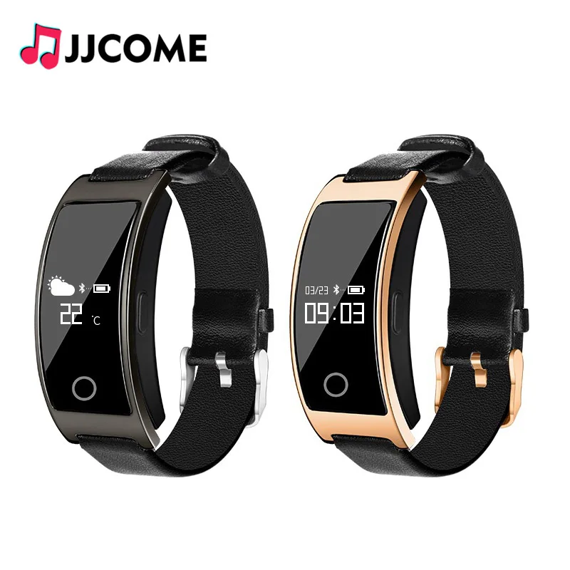 

Smart Band CK11S Leather Blood Pressure Watch Sleep Monitor Sport SMS Call Remind Fitness Bracelet Activity Tracker Wristband
