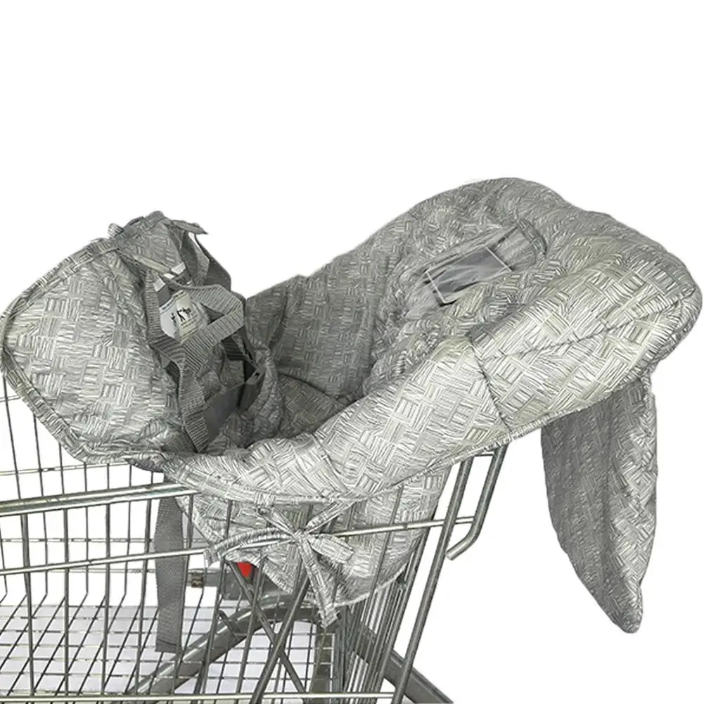 

Baby Shopping Cart Infant Seat Cover Protection Cover Trolley Soft Pad Infant Dining Chair Seat Cushion With Safety Belt