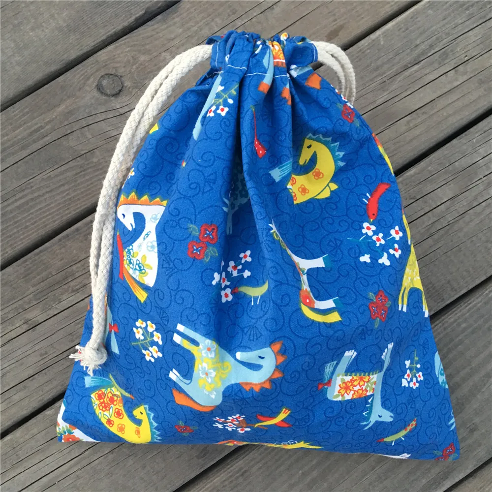 YILE 1 шт. Хлопок Drawstring Костюмы сортируются чехол вечерние подарок сумку печатных лошадь цветы 9205b